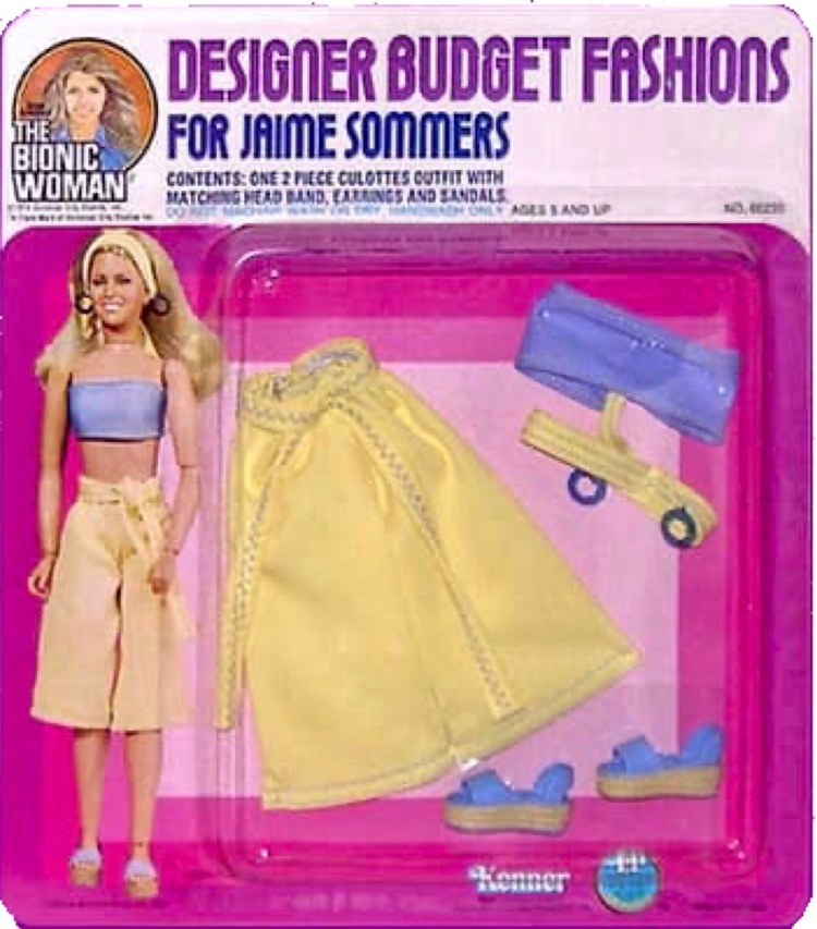 Bionic Woman Jaime Sommers Original Outfit, Purse & Accessories Kenner Doll  1976 General Mills H. K. Action Figure Six Million Dollar Man 